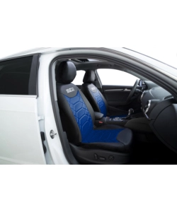 SET COMPLETO COPRISEDILI AUTO UNIVERSALI SPARCO NERO/BLU A NIDO D'APE - SPC1016